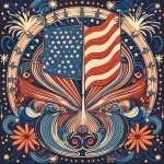 Винтажный ретро-плакат «Американа США»