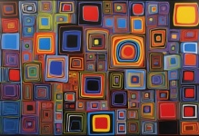 Estratto del fondo di arte del cubismo