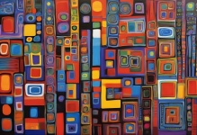 Cubism Art Background Abstract