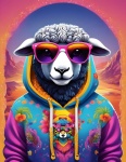 Sheep In Hoodie Cartoon Free Stock Photo - Public Domain Pictures