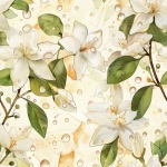 Art floral de jasmin sans couture