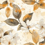 Art floral de jasmin sans couture