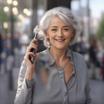 Senior Woman With Cell Phone