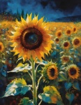 Sunflower Flower Art
