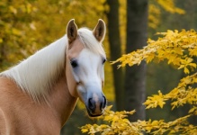 White Horse Animal Portrait