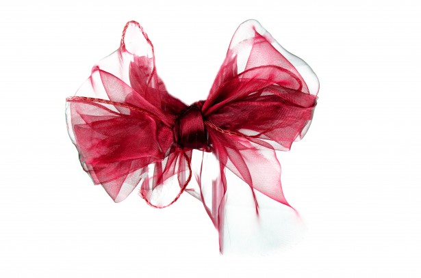 Red ribbon blonde hair accessories - wide 4
