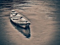 Boot op het water