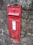 Brittiska Röda postbox i Wall