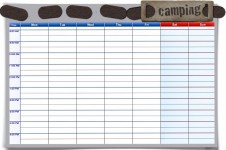 Camping Weekly Planner