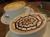 Kaffee-Kunst-Muster
