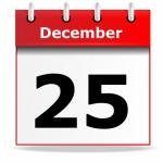 Calendário de mesa Ícone 25 de dezembro