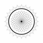 Kaleidoscope Mandala színező oldal