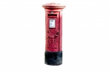Inglês Antigo caixa de correio vermelha