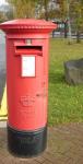Brytyjski Post Box czerwony