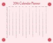 Czerwone słońce 2014 Planowanie kalendar