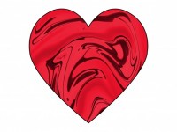 Red Heart Swirl 2