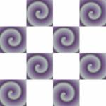 Swirl checkerboard