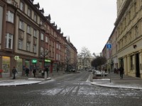 Calle en la ciudad de Hradec