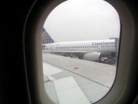 View outside vliegtuig raam