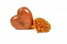 Wooden Heart And Flower