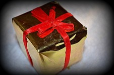 Wrapped Package Ornament