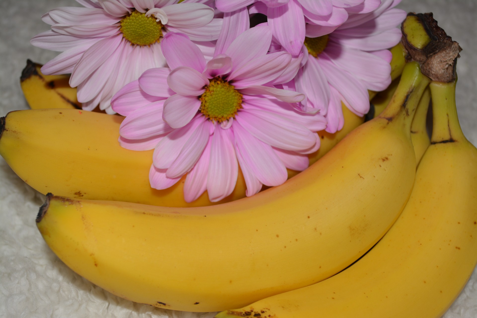 Банан Фрукты питания фон Цветочный