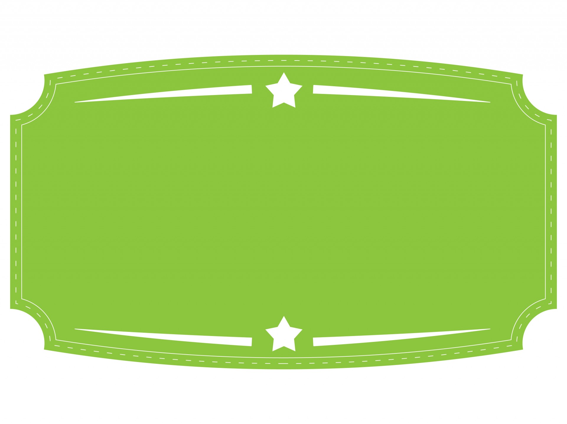 Зеленый значок, этикетка, баннер