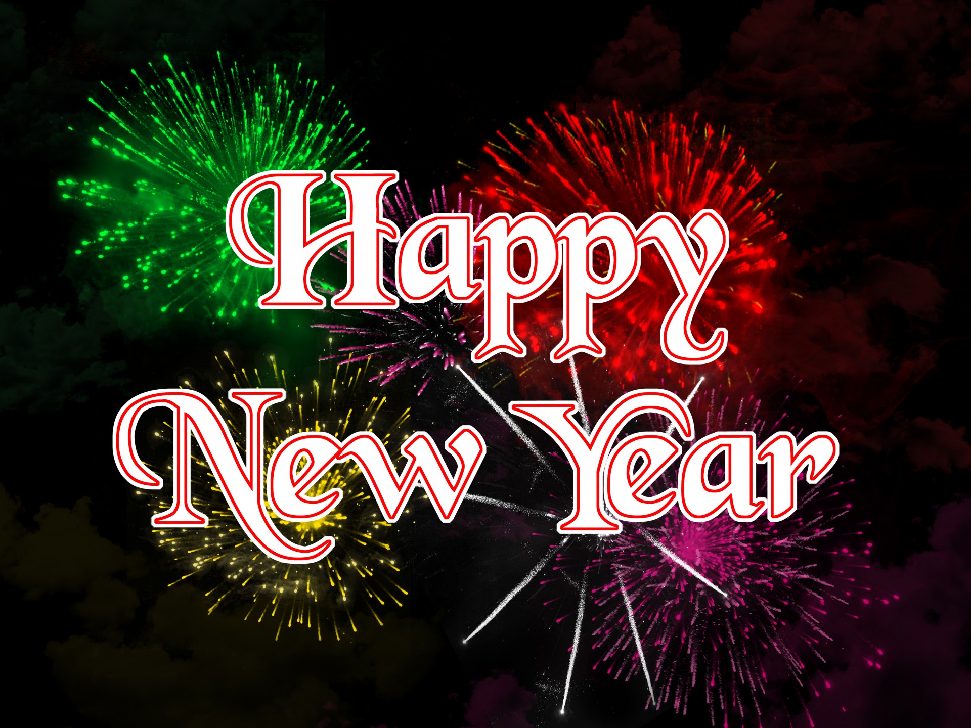 Happy New Year Fireworks Free Stock Photo - Public Domain ...