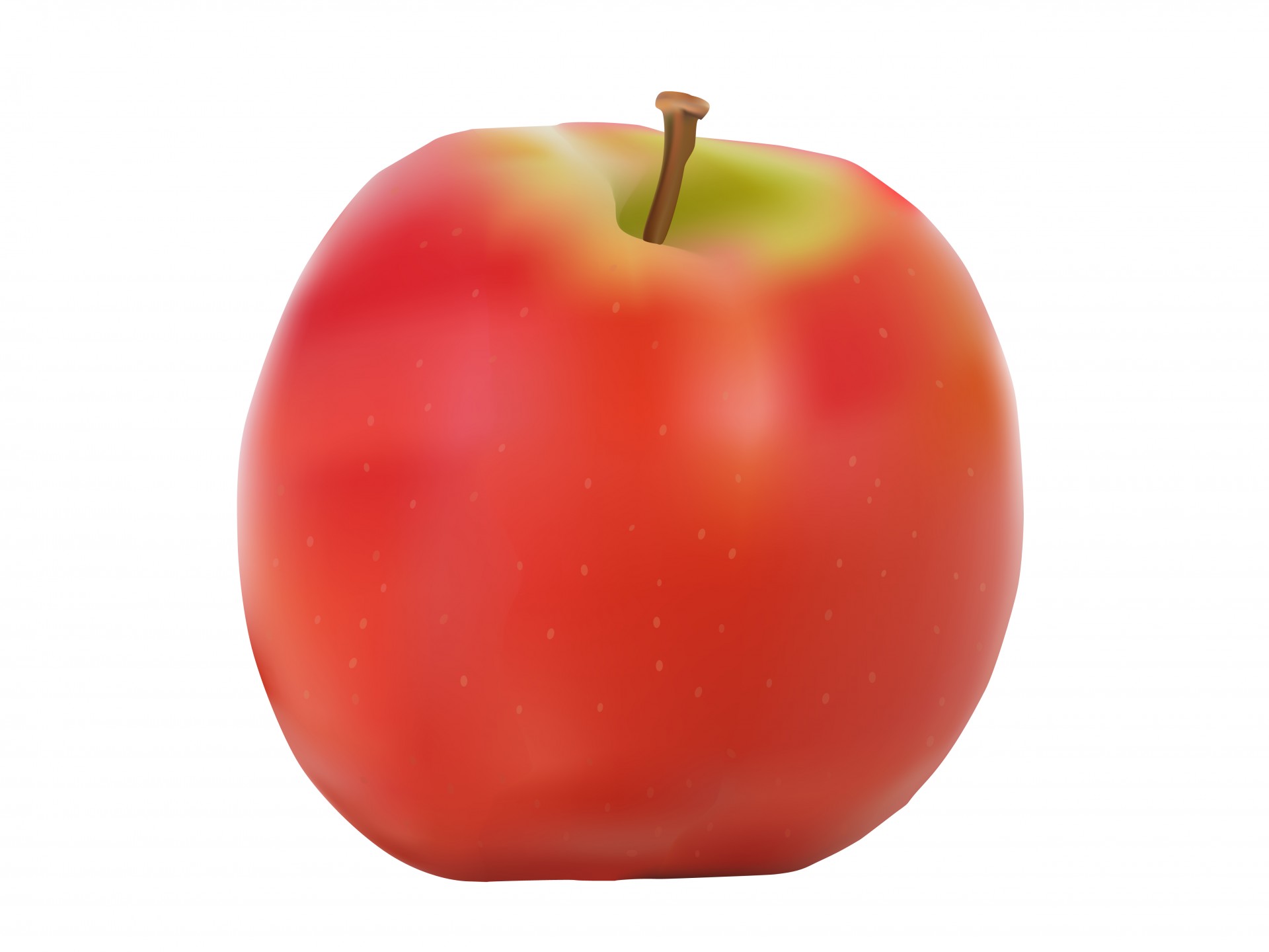 红苹果的白色背景免费图片 Public Domain Pictures