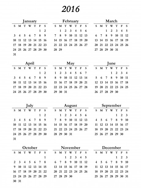 Robijn Passief Prooi 2016 kalender Gratis Stock Foto - Public Domain Pictures