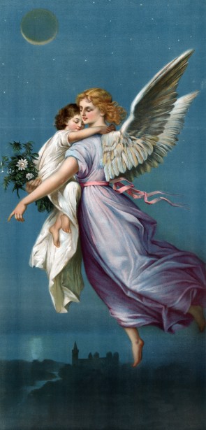 天使＆子供ビンテージポスター 無料画像 - Public Domain Pictures
