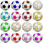 16 futball-labdák