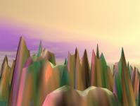 3d Surreal Mountains