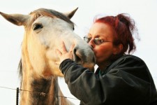 A Girl Kissing A Horse