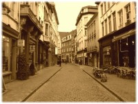 Amberes, Bélgica, antigua calle