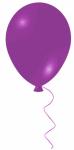 Balón Purple Klipart
