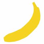 Banán silueta