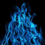 Flăcările albastre de foc