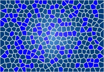 Modrá mozaika vzor
