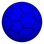 Blauer Fußball
