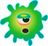 Desenhos animados Germ Vírus