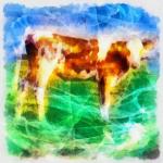 Cow Digital Painting