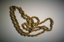 Francés cadena vestido de cuerda
