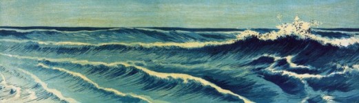 絵画日本の波