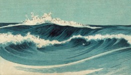 Japanische Malerei Waves
