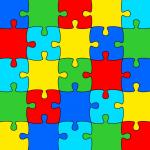 Multicolor jigsaw