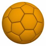 Orange futball labda