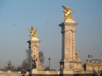 Paříž Bronze Gold Leaf Sochy