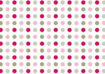 Pink & Green Circles Wallpaper