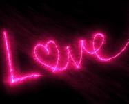 Pink Love Text